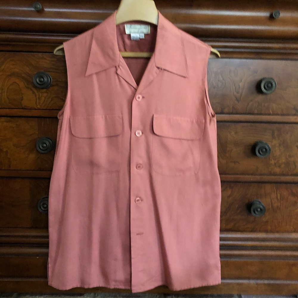 Spenser Jeremy silk sleeveless blouse